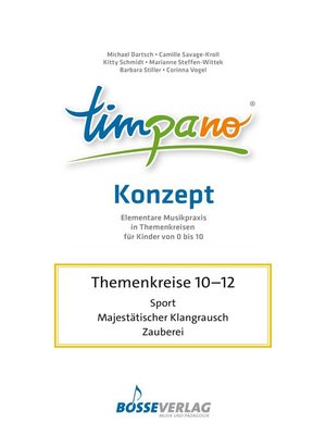 cover image of TIMPANO--Drei Themenkreise im April